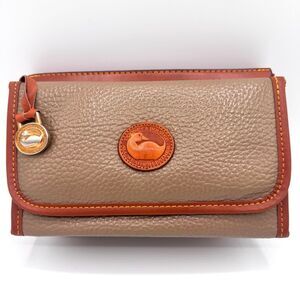 Vintage Dooney & Bourke Tan Leather Crossbody Bag